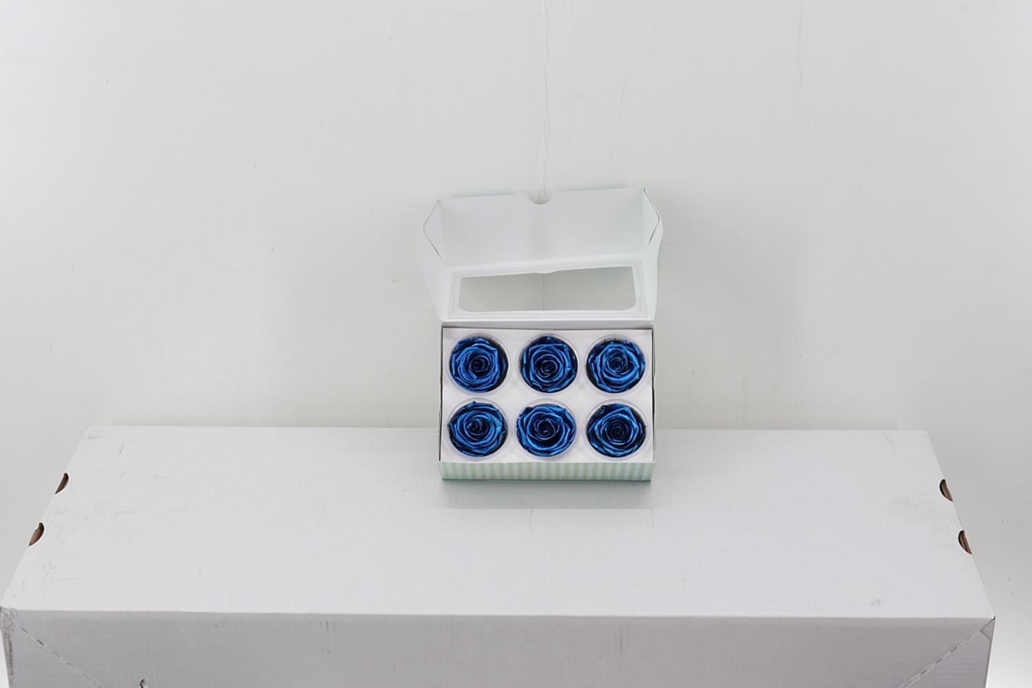 Rosa Preserved Metallic Blue